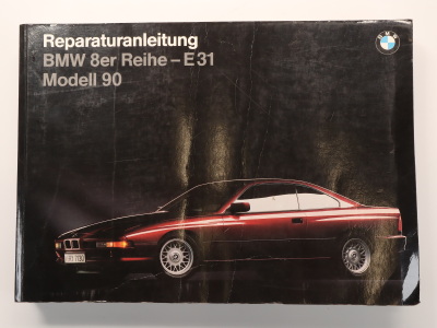 BMW 850i E31 model year 1990 original workshop manual repair instructions