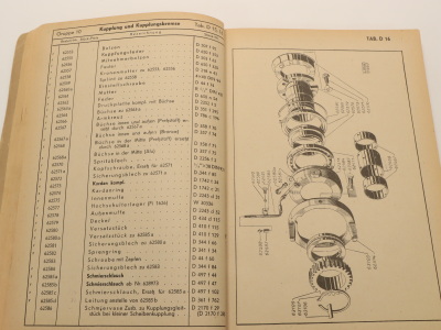 Lanz Bulldog original Ersatzteilliste Vorkrieg 1942 D 8500 8506 9500 9506 1500 Acker Ackerluft