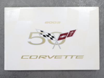 Chevrolet Corvette C5 50th Anniversary 2003 Original Owner's User Manual