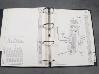 Lamborghini Countach 25th 1989 original spare parts list and wiring diagrams + LM200 electrics