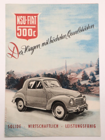 NSU-Fiat 500 C original Sales Broschure