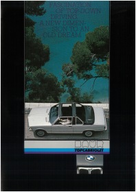 BMW Baur Topcabriolet E30 315, 316, 318i, 320, 323i original Sales Brochure (english) from 1981