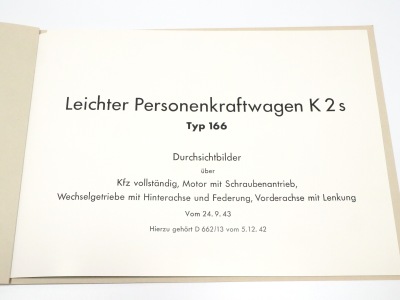 VW Schwimmwagen Type 166 Sales Brochure Transart KDF