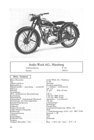 German motorcycle types 1951 to 1953