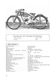 German motorcycle types 1951 to 1953