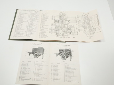 FMA compressor unit DK4/DK4 a/DK4B and DK4E ZD 140/140 a M202A Original spare parts list 1950/1951