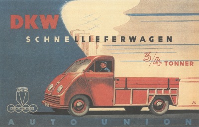 DKW express delivery van 3/4 ton 0.75 to. sales brochure